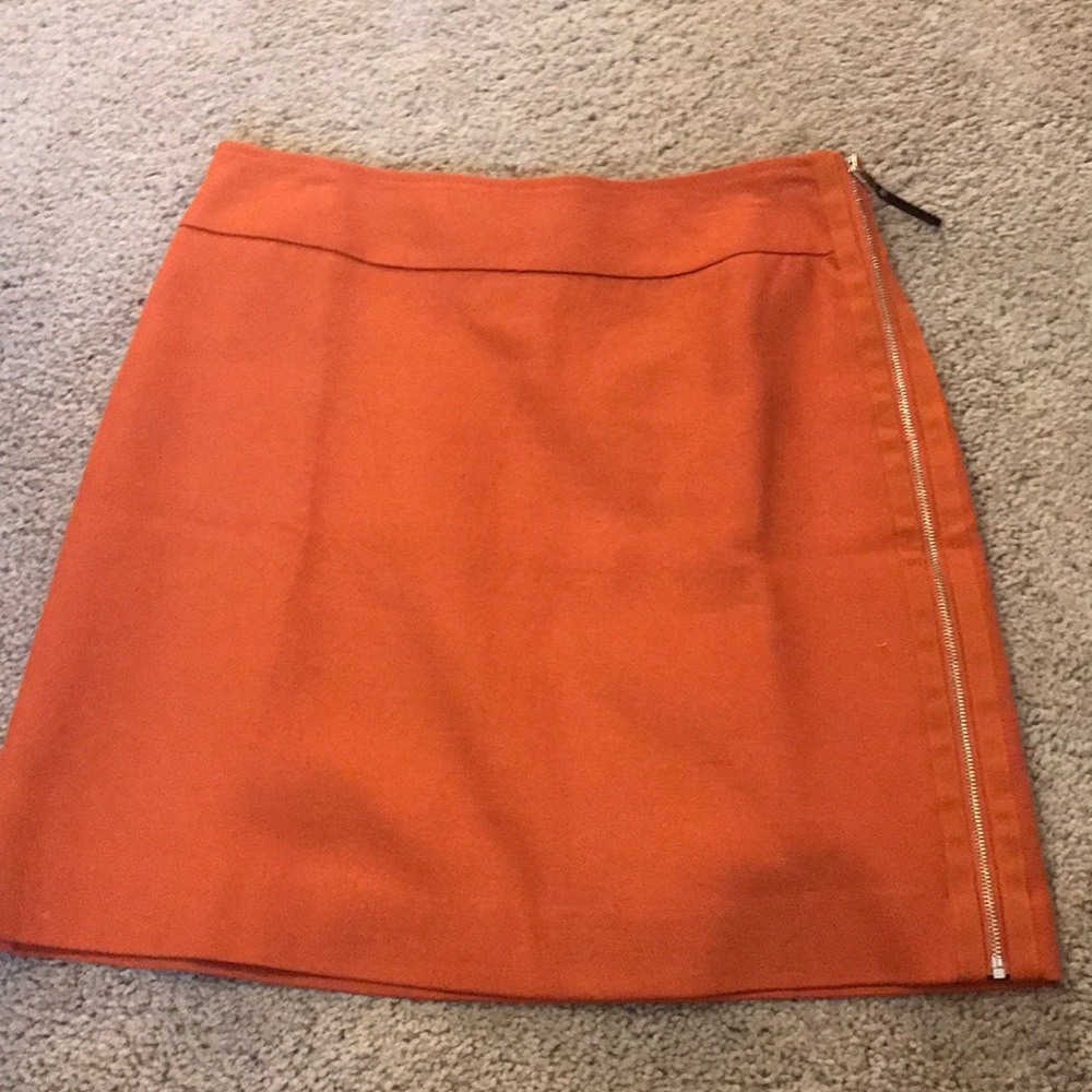 Ann taylor orange skirt